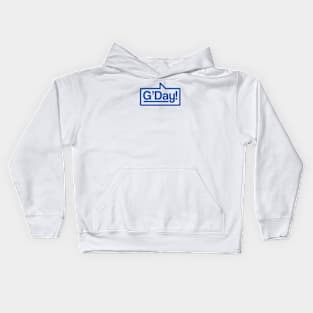 G'Day - Talking Shirt (Blue) Kids Hoodie